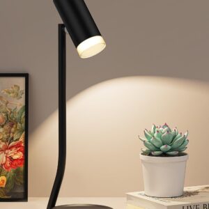 Cordless Table Lamps, Battery Operated Portable Table Light with Magnetic Adjustable Angle Head, 5000mAh Rechargeable Lamp with CCT Dimming for Patio Party Restaurant Dining Home 1 Pack